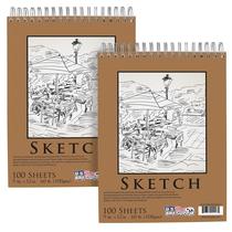 Bloco de Desenho U.S. Art Supply 9x12 - 200 Folhas (2 Pacotes)