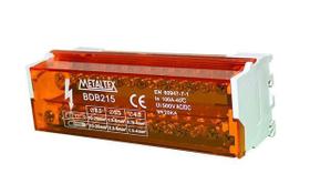 Bloco De Distribuição 100a 2p 15 Terminais Bdb215 - Metaltex