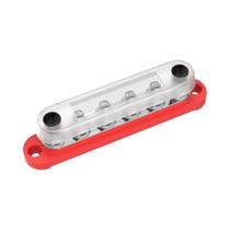 Bloco De Distribuição De Energia 12V 250A Com 6 Terminais De 5/16 Polos Positivo E Negativo Para