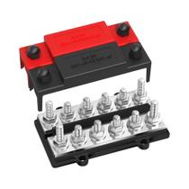 Bloco De Distribuição De Energia Com Barramento Duplo 12V 250A E 12 Terminais De 5/16 Para Bateria