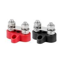 Bloco De Distribuição De Energia Dupla De Alta Resistência Com Terminal Para Caminhão, RV, Barco 80A