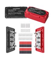 Bloco de distribuição de energia Jamgoer 450A 12V com 6 terminais
