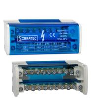 Bloco de distribuição modular 2 barramentos 11 furos s112-06 sibratec Bloco de distribuição modular 2 barramentos 11 furos s112-06 sibratec