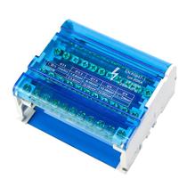 Bloco de Distribuição Modular 4 Barramentos de 11 Furos 125a para Trilho Din 411 Bloco de Distribuição Modular 4 Barramentos de 11 Furos 125a para Trilho Din 411