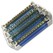 Bloco de Distribuição Modular 4 Barramentos de 15 Furos 125a para Trilho Din 415 Bloco de Distribuição Modular 4 Barramentos de 15 Furos 125a para Trilho Din 415
