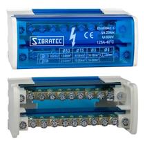 Bloco de Distribuição Modular Din 2 Barramentos X 11 Ligações 125A S112-06 Sibratec Bloco de Distribuição Modular Din 2 Barramentos X 11 Ligações 125A S112-06 Sibratec
