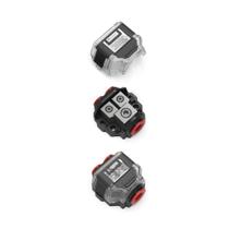 Bloco de distribuição T-Spec VDB2 de 2 posições com tampa Bloco de distribuição T-Spec VDB2 de 2 posições com tampa