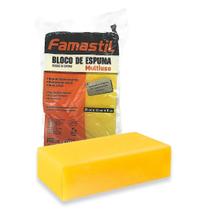 Bloco de Espuma Amarela 22x13x6cm Famastil Bloco de Espuma Amarela 22x13x6cm Famastil