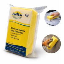 Bloco de Espuma D20 Amarela para Construção 23x13x8cm Com Embalagem - Central Espumas