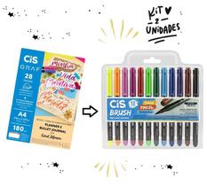 Bloco De Exercicio P/Planner/Bullet+ Brush Aquarela c/12 cis