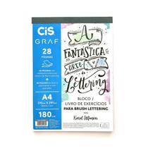 Bloco de Exercícios para Lettering Cis Graf A4 180g