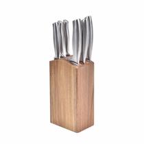 Bloco de Facas 7 Peças Aço Inox Kenya Bloco de Facas 7 Peças Aço Inox Kenya