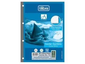 Bloco de Fichário Academie Branco 80 Folhas, Pct. C/5 Un. Tilibra - 232092