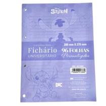 Bloco De Fichario Dac Stitch Universitario 20x27,5cm 96fls