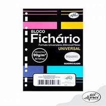 BLOCO DE FICHÁRIO UNIVERSITÁRIO UNIVERSAL MERCI BRANCO - 200mm x 275mm - 80 Folhas 90g BLOCO DE FICHÁRIO UNIVERSITÁRIO UNIVERSAL MERCI BRANCO - 200mm x 275mm - 80 Folhas 90g