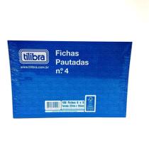 Bloco de fichas pautadas n 4 tilibra 100 fichas 6 x 9