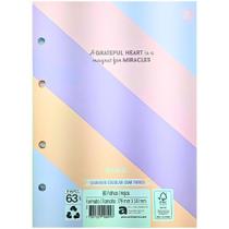 Bloco de Folhas Decoradas Refil Pautado Caderno Argolado Cristales 80 Folhas 63g/m² Tons Pastel 179x241mm Animativa Bloco de Folhas Decoradas Refil Pautado Caderno Argolado Cristales 80 Folhas 63g/m² Tons Pastel 179x241mm Animativa