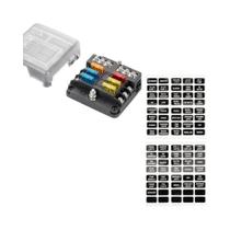 Bloco De Fusíveis À Prova d'Água 12V Com 6 Saídas E Indicador LED Para Automóveis, Caminhões E