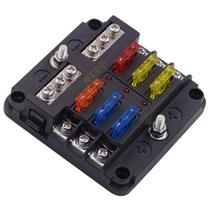 Bloco de fusíveis WUPP 12V à prova d'água com indicador LED de 6 circuitos Bloco de fusíveis WUPP 12V à prova d'água com indicador LED de 6 circuitos