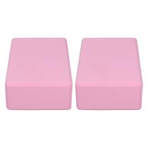 Bloco de ioga LBEC rosa de 2 peças de espuma 15x22,5x7,5cm