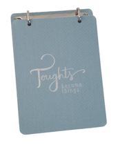 Bloco de mesa Ótima argolado cotton azul 12,3x16,5cm