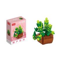 Bloco De Montagem DIY De Suculentas Em Vaso, Bouquet Eterno, Decoração De Planta Para Mesa De Casa,