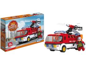 Bloco de Montar 192 Peças Bombeiros - Resgate Terrestre Xalingo Bloco de Montar 192 Peças Bombeiros - Resgate Terrestre Xalingo