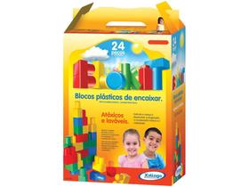 Bloco de Montar 24 Peças Blokit Maleta - Xalingo