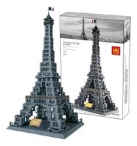 Bloco de montar 3D 978 Peças Torre Eiffel Paris Toys Import