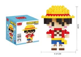 Bloco de Montar 3D Goku Homem Aranha Luffy Chopper Capitão America Bloco de Montar 3D Goku Homem Aranha Luffy Chopper Capitão America