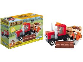 Bloco de Montar 93 Peças Fazenda Trator de Apoio - Xalingo