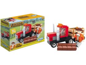 Bloco de Montar 93 Peças Fazenda Trator de Apoio - Xalingo