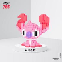 Bloco de Montar Angel Stitch BrickHeadz didatico com 677 peças 9x9x9Cm