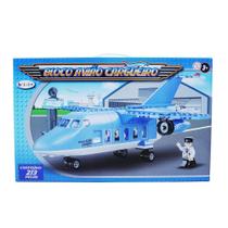 Bloco de Montar Avião Cargueiro 213 Peças - brink+