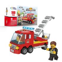 Bloco de Montar Bombeiros Carro Bote Helicóptero Colecionar Bloco de Montar Bombeiros Carro Bote Helicóptero Colecionar