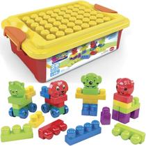 Bloco De Montar Caixa Da Alegria Infantil 28 Peças Educativo