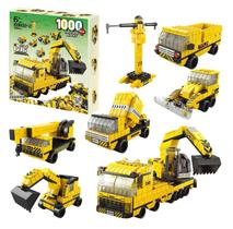 Bloco De Montar Caminhão Construção 1000 Peças 6 Em 1 Bloxi
