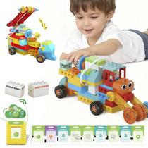 Bloco de Montar Caminhão de Construção 12 em 1 STEAM comando programável e Controle Remoto Decoração Brinquedo Educativo Infantil Adulto Bloco de Montar Caminhão de Construção 12 em 1 STEAM comando programável e Controle Remoto Decoração Brinquedo Educativo Infantil Adulto