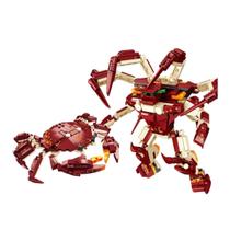 Bloco de Montar Caranguejo 2 em 1 242 Peças, Brinquedo Criativo Bloco de Montar Caranguejo 2 em 1 242 Peças, Brinquedo Criativo