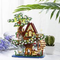 Bloco de Montar Casa da Árvore Flor de Cerejeira 959 peças Com Led Decoração Brinquedo Educativo Infantil Adolescente Adulto Conjunto de Construção Bloco de Montar Casa da Árvore Flor de Cerejeira 959 peças Com Led Decoração Brinquedo Educativo Infantil Adolescente Adulto Conjunto de Construção