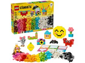 Bloco de Montar - Classic Caixa Criativa Feliz - 680 peças - LEGO