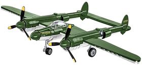 Bloco de Montar Cobi Caça Americano P-38 Lightning 332 peças