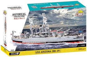 Bloco de Montar Cobi Navio Americano USS Arizona 2046 peças