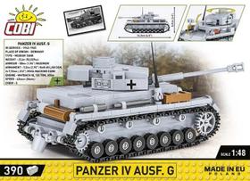 Bloco de Montar Cobi Tanque Alemão Panzer IV AusfG 390 peças