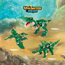 Bloco de Montar Combo Unlimited Ideas Dinossauros 3 em 1