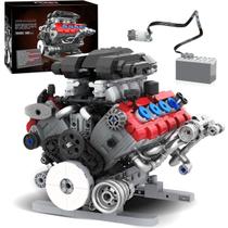 Bloco De Montar Construção Motor V8 Funcional 1189 Peças de Encaixe Brastoy Bloco De Montar Construção Motor V8 Funcional 1189 Peças de Encaixe Brastoy