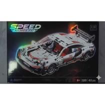 Bloco de Montar de Carro Esportivo Speed 1:18 - Estilo Lego Technic +450 Peças -