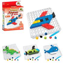 Bloco de Montar Educativo Quebra Cabeça Desenhos 59Peças Lançamento