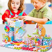 Bloco de Montar Infantil Brastoy 165 Peças Brinquedo de Construção Encaixe Educativo Criativo