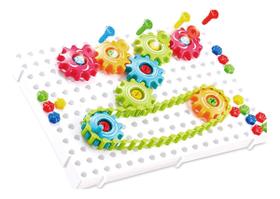 Bloco De Montar Infantil Educativo Puzzle Magic Plate 133 Pç